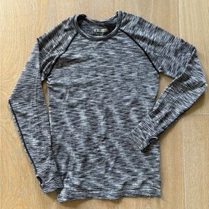 Woman’s Gray Long Sleeve Shirt- great for layering for working out